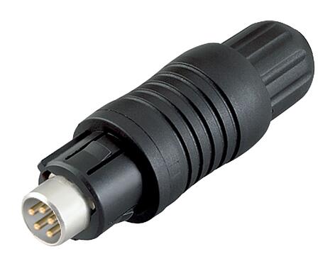 插图 99 4909 00 04 - Push Pull 直头针头电缆连接器, 极数: 4, 3.5-5.0mm, 可接屏蔽, 焊接, IP67
