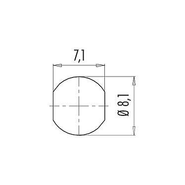 Assembly instructions / Panel cut-out 99 9207 400 03 - Snap-In Male panel mount connector, Contacts: 3, unshielded, solder, IP67