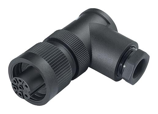Illustration 99 4222 210 04 - RD24 Female angled connector, Contacts: 3+PE, 8.0-10.0 mm, unshielded, screw clamp, IP67, UL, ESTI+, VDE, PG 11
