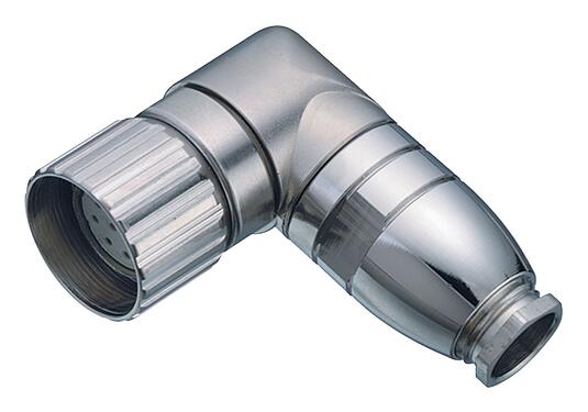 Illustration M23 Female angled connector, Contacts: 12, 6.0-10.0 mm, unshielded, solder, IP67