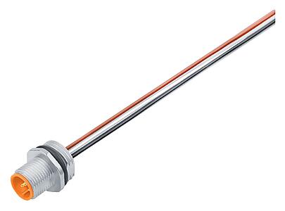 Automation Technology - Sensors and Actuators--Male panel mount connector_763_3_FS_Li_orange