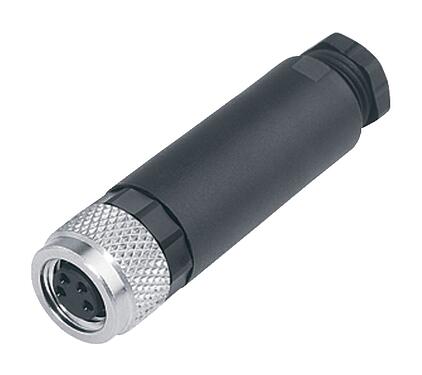 Abbildung M8 Kabeldose, Polzahl: 3, 3,5-5,0 mm, ungeschirmt, schraubklemm, IP67, UL 2238