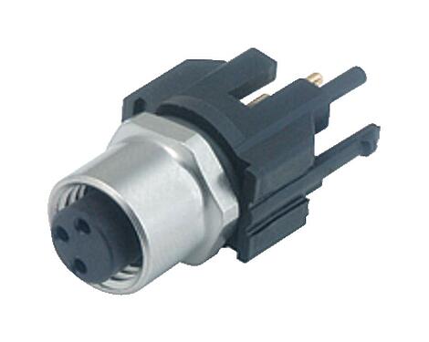 Illustration 99 3412 280 03 - M8 Female panel mount connector, Contacts: 3, unshielded, THR, IP67, UL
