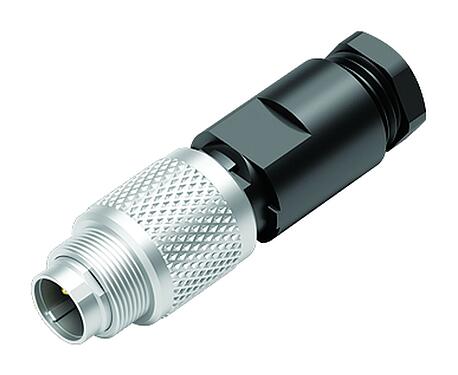 Ilustracja M9 Męskie złącze kablowe proste, Kontaktów: 2, 3,5-5,0 mm, nieekranowany, lutowanie, IP67