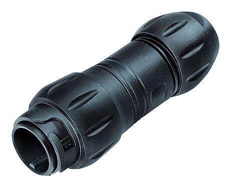 Illustration Bayonet Male cable connector, Contacts: 4+PE, 7.0-17.0 mm, unshielded, crimping (Crimp contacts must be ordered separately), IP68/IP69K, UL 2238, VDE, UV resistant