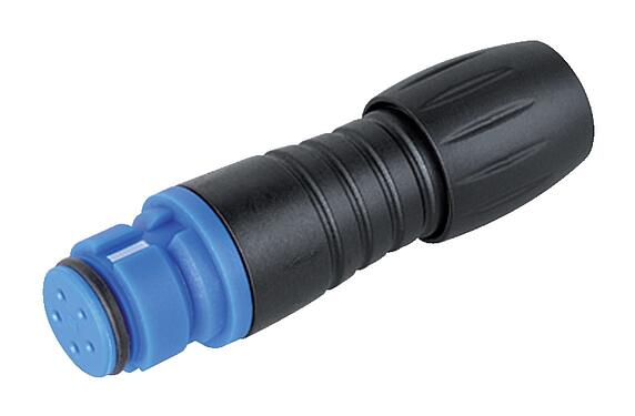 Ilustración Snap-In Conector de cable hembra, Número de contactos: 3, 3,5-5,0 mm, sin blindaje, soldadura, IP67, UL 2238