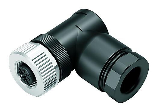 Illustration 99 0430 286 04 - M12 Male duo connector - female angled connector, Contacts: 4, 2.1-3.0 mm (2 cable), unshielded, screw clamp, IP67