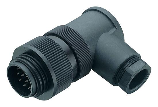 Illustration 99 0717 73 13 - RD30 Male angled connector, Contacts: 12+PE, 14.0-18.0 mm, unshielded, solder, IP65