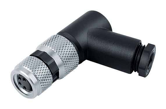 Abbildung 99 3376 110 04 - M8 Winkeldose, Polzahl: 4, 3,5-5,0 mm, ungeschirmt, schraubklemm, IP67, UL