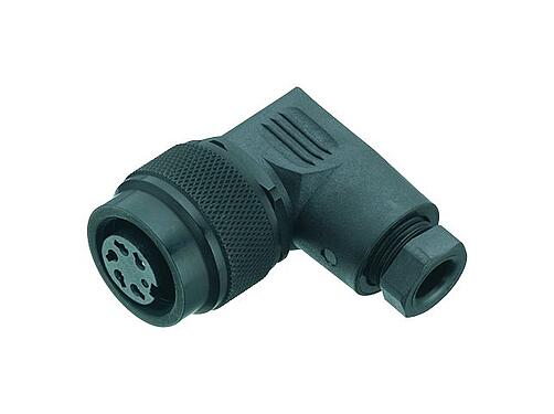 Illustration 99 0452 75 14 - M16 Female angled connector, Contacts: 14 (14-b), 6.0-8.0 mm, unshielded, solder, IP67