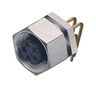 Subminiature Connectors--Female angled panel mount connector_711_4_72