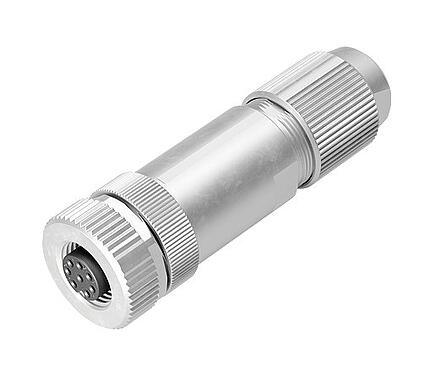 Illustratie M12 Kabeldoos, aantal polen: 8, 5,0-8,0 mm, schermbaar, schroefklem, IP67, UL 2238, irisveer