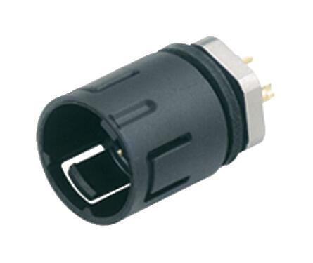 3D View 99 9215 00 05 - Snap-In IP67 Male panel mount connector, Contacts: 5, unshielded, solder, IP67