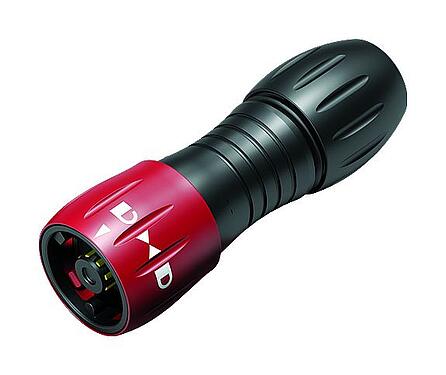 Illustration Baïonnette Connecteur mâle, Contacts: 8, 6,0-8,0 mm, non blindé, souder, IP67