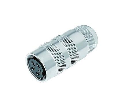 Ilustracja M16 Zeńskie złącze kablowe proste, Kontaktów: 14 (14-b), 4,1-7,8 mm, nieekranowany, lutowanie, IP67, UL 2238, Wersja skrócona