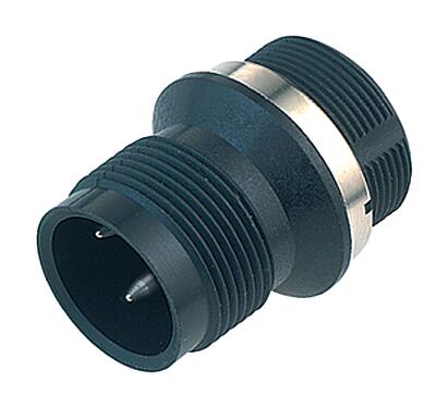 Illustration 09 0441 081 04 - M18 Male panel mount connector, Contacts: 4, unshielded, solder, IP67, UL