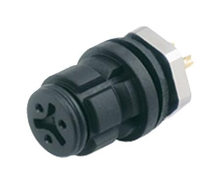 Illustration 99 9212 00 04 - Snap-In IP67 Female panel mount connector, Contacts: 4, unshielded, solder, IP67