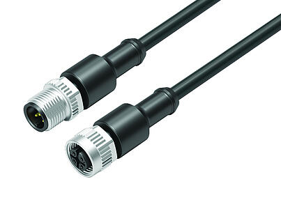 Средства автоматизации - датчики и сервоприводы--Соединительный кабель кабельный штекер - кабельная розетка_VL_KSM12-77-3429_KDM12-3430-50005_black