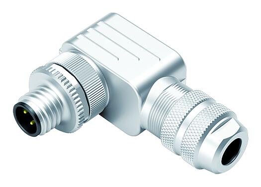 Illustration 99 1429 820 04 - M12 Male angled connector, Contacts: 4, 6.0-8.0 mm, shieldable, screw clamp, IP67, UL