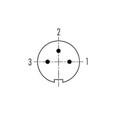 Uspořádání kontaktů (strana zástrčky) Bajonet Zástrčka kabelu, : 3, 3,0-4,0 mm, nestíněný, pájka, IP40