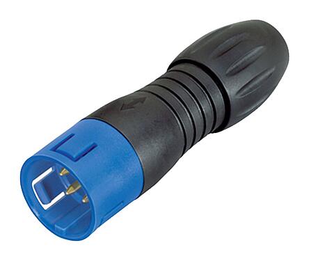 Illustration Snap-In Male cable connector, Contacts: 5, 4.0-6.0 mm, unshielded, solder, IP67, UL 2238, VDE
