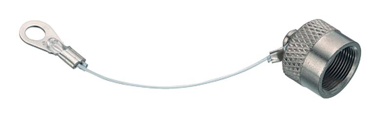 Illustration Protecting cap, IP67, for male panel mount connector