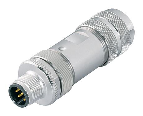 Illustration M12 Connecteur mâle, Contacts: 12, 8,0-10,0 mm, blindable, souder, IP67, UL 2238, avec anneau de protection