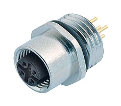 Illustration 86 0232 0000 00005 - M12 Female panel mount connector, Contacts: 5, unshielded, THT, IP68, UL, M16x1.5