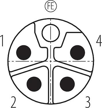 Contactconfiguratie (Insteekbereik) M12 Kabelstekker, aantal polen: 5, 8,0-13,0 mm, onafgeschermd, schroefklem, IP67, M12x1,0, Roestvrij staal