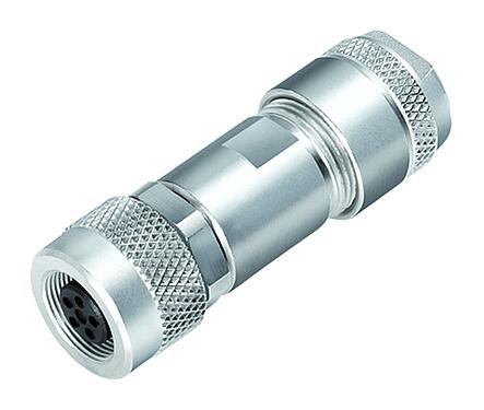 3D View 99 0414 115 05 - M9 IP67 Female cable connector, Contacts: 5, 4.0-5.5 mm, shieldable, solder, IP67