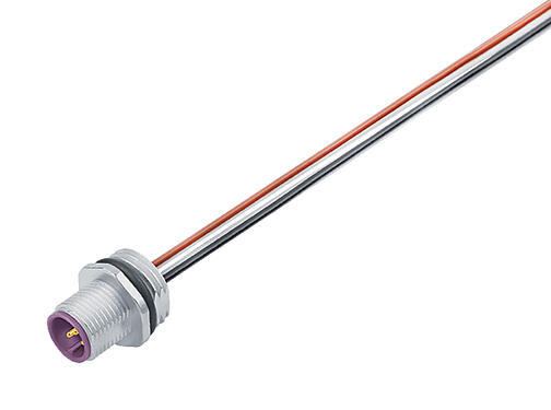 Illustratie 76 0231 0011 00104-0200 - M12-A Male panel mount connector, aantal polen: 4, onafgeschermd, draden, IP68, UL, M16x1,5