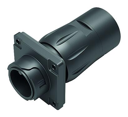 Illustration 09 6491 100 05 - Bayonet Male panel mount connector, Contacts: 4+PE, unshielded, crimping (Crimp contacts must be ordered separately), IP68/IP69K, UL, VDE