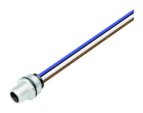 Minh hoạ M12 Phích cắm gắn bảng, Số lượng cực : 4, không có chống nhiễu, dây đơn, IP68, UL 2238, M16x1,5, Gắn phía trước