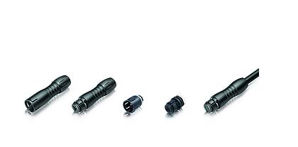 Subminiature snap in connectors IP67