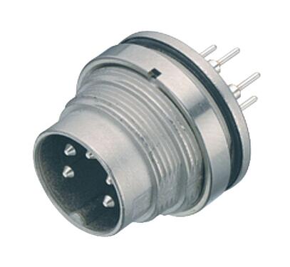 Abbildung 09 0507 90 16 - M16 Flanschstecker, Polzahl: 16, ungeschirmt, THT, IP67, UL, von vorne verschraubbar