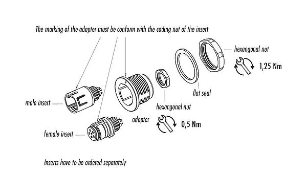 Montagehandleiding 08 2636 000 001 - Snap-In Adapter, onafgeschermd, Frontaansluiting