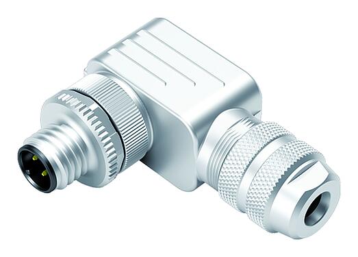 Illustration 99 1525 824 04 - M12 Male angled connector, Contacts: 4, 4.0-6.0 mm, shieldable, wire clamp, IP67