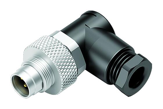 Illustration 99 0413 70 05 - M9 IP67 Male angled connector, Contacts: 5, 3.5-5.0 mm, unshielded, solder, IP67