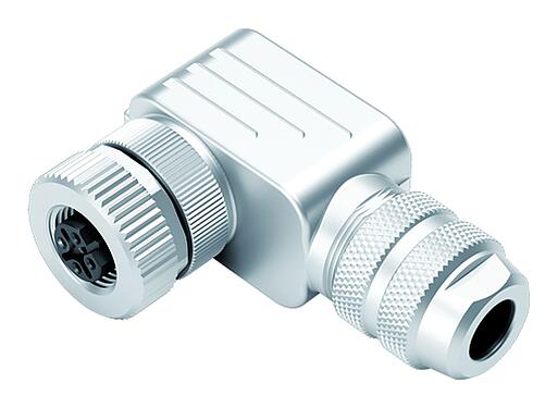 Illustrazione M12 Connettore angolare femmin, Numero poli: 5, 6,0-8,0 mm, schermabile, morsetto a vite, IP67, UL 2238