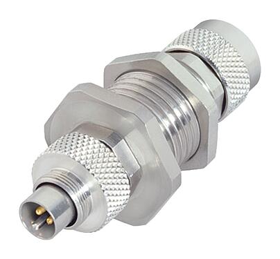 Иллюстрация M9 втулка шкафа управления, Количество полюсов: 5, экранируемый, вставной, IP67, Монтаж задней стенки