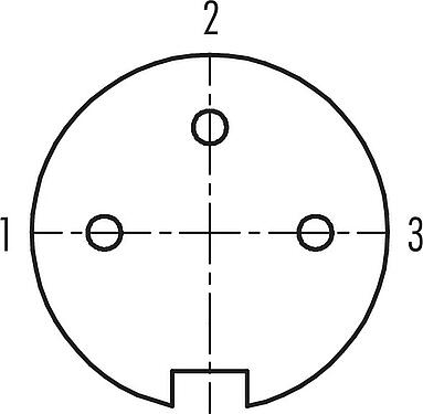 Contactconfiguratie (Insteekbereik) Push Pull Kabeldoos, aantal polen: 3, 4,0-8,0 mm, schermbaar, soldeer, IP67