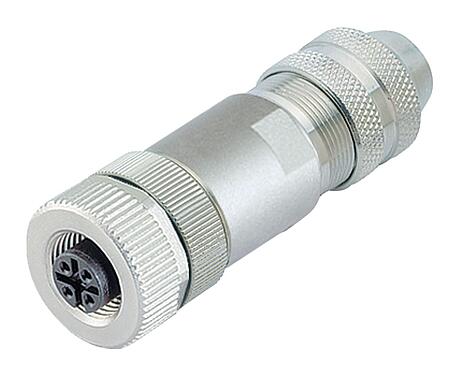 Illustratie (kan afwijken) M12 Kabeldoos, aantal polen: 8, 4,0-6,0 mm, schermbaar, schroefklem, IP67, met afschermring