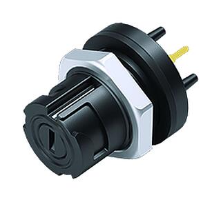 Lưỡi lê Ổ cắm gắn bảng, Số lượng cực : 5, không có chống nhiễu, THT, IP54 không kết nối, M13x1,0, Chốt trung tâm