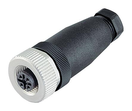 Illustration 99 0436 12 05 - M12 Female cable connector, Contacts: 5, 6.0-8.0 mm, unshielded, screw clamp, IP67, UL, PG 9
