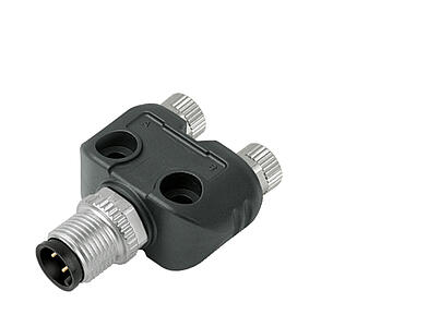 Automation Technology - Sensors and Actuators--Twin distributor, Y-distributor, male connector M8x1 - 2 female connector M8x1_765_2fach_M12S_M8DD_s