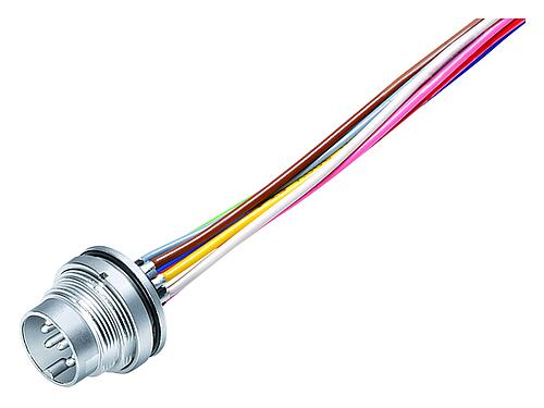 Illustration 09 0115 782 05 - M16 Male panel mount connector, Contacts: 5 (05-a), unshielded, single wires, IP67, UL 2238, Front mounting