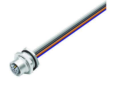 Automatiseringstechniek - Spanning- en Stroomvoorziening-M12-L-Female panel mount connector_823_4_FD_L_vv