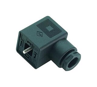 Ổ cắm van điện từ, loại lắp ráp, Số lượng cực : 3+PE, 6,0-8,0mm, không có chống nhiễu, kẹp vít, IP65 với chống thấm, xem linh kiện, PG 9, Mạch điện P22