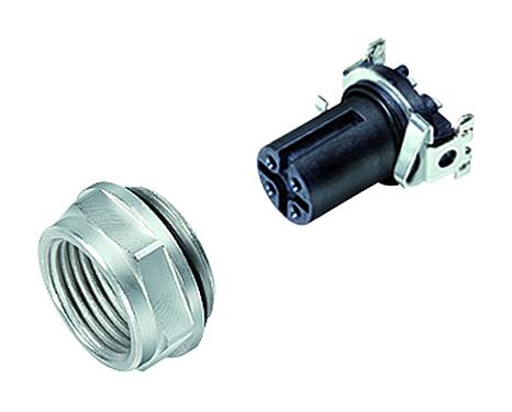 Illustrazione 99 3442 401 05 - M12 Connettore femmina a flangia, Numero poli: 5, schermabile, SMT, IP67