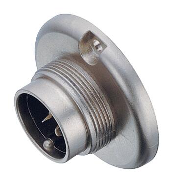 Illustration 09 0035 00 03 - M25 Male panel mount connector, Contacts: 3, shieldable, solder, IP40